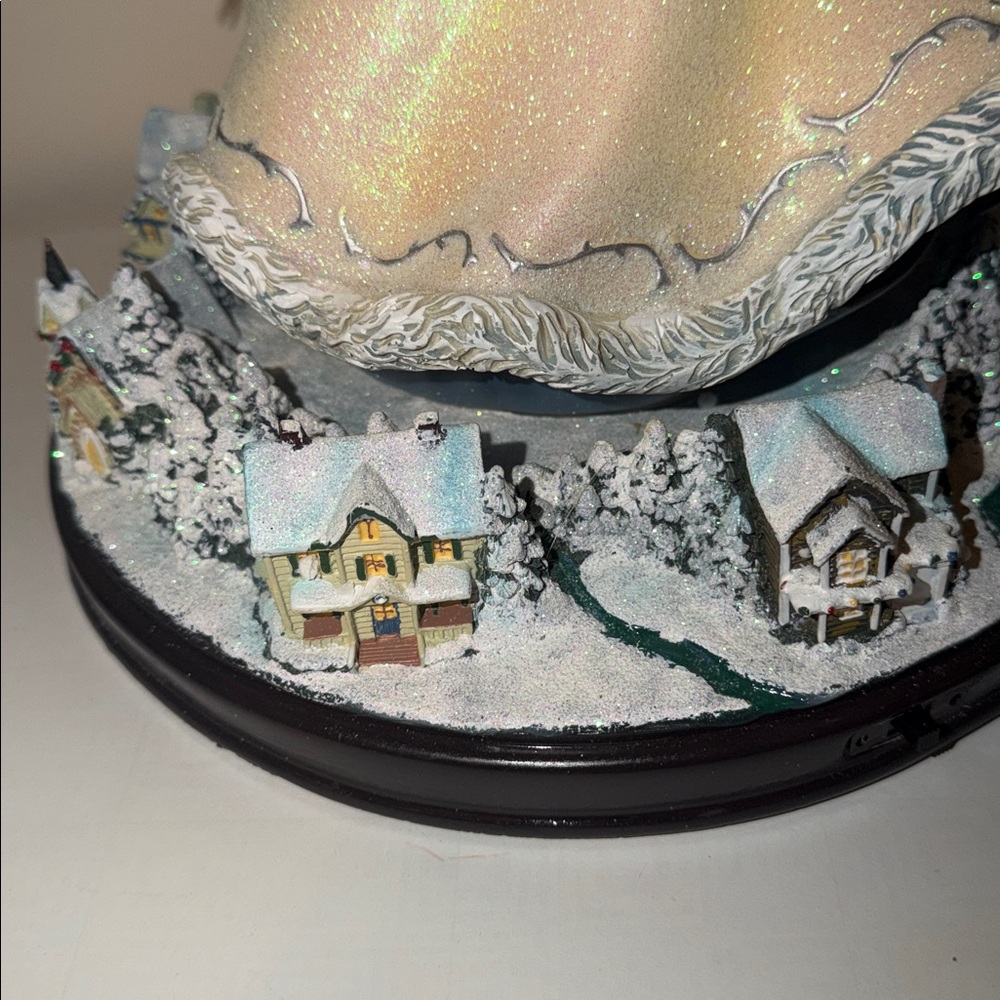 Thomas Kinkade Limited Edition Rotating Musical Santa Figurine. AA2534 NWOT - Picture 8 of 11